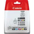 Canon PGI-580/CLI-581 C/M/Y/BK/PGBK multipack 2078C007 Modsvarer: N/A