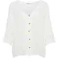 Pieces Sanne Fold-up 3/4 ærme Bluse