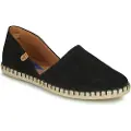 Verbenas Verbenastil kvinder. 0300580001 Carmen espadriller i sort læder (36), Fast, Splittet læder, Ingen, Casual