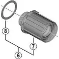 Shimano Fh-rs770 Freehub-krop