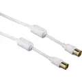 Hama Antenna Cable 95db Thin Koaksial Koaksial 3m. Hvid