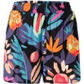 Urban Classics Aop Viscose Resort Shorts Med Høj Talje