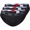Hugo Boss HUGOtil kvinder. 50469657 Sæt med 3 sorte stribetrusser (XXL), Afslappet, Bomuld