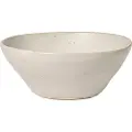 Ferm Living Spiseskål FLOW 14,5 cm, hvid, stentøj, fast LIVING