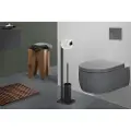 Zack Toiletbutler LINEA 72 cm, sort, rustfrit stål,