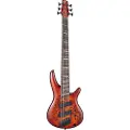 Ibanez SRMS806 Multi Scale 6 String Bass Brown Topaz Burst - Ex Demo