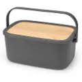 Brabantia Brødspand med skærebræt 39,5 cm, grå, Brabantia