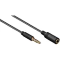 Goobay MiniJack 3.5mm Ext. 4P - Bk - 5m