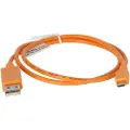HP Micro-usb 2.0 Console Adapter Cable Usb Type-a/usb Type-c Orange