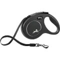 Flexi New Classic Rulleline - Tape Leash - Sort - L