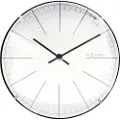 Nextime - Vægur Big Stripe Mini Dome Diameter 20 cm - Hvid - Vægure og bordure - - Homeroom