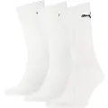 Puma Crew Sock (3-Pack) Men, Clothing, White, 35/38