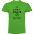 Kruskis Keep Calm And Go Skiing T-shirt Med Korte ærmer
