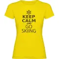 Kruskis Keep Calm And Go Skiing T-shirt Med Korte ærmer