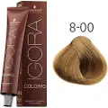Schwarzkopf Schwarzkopf-Professional Haarfarver Igora-Color-10Permanent 10 Minute Color Cream 8-00 Mellemblond natur 60 ml (1.483,00 kr / 1 l)