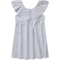 Tom Tailor 1031804 Ruffled Striped ærmeløs Kjole