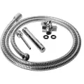 Cleanstream Shower Enema - aluminiums intim brusesæt (sølv)