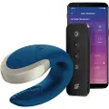 Satisfyer Double Love - smart parvibrator (blå)