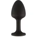 Dorcel Geisha Plug Diamond XL - sort anal plug med hvid sten