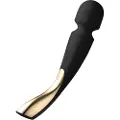 LELO Smart Wand 2 - stor, genopladelig massager vibrator (sort)