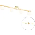QAZQA Moderne loftslampe messing IP44 4-lys - Cederic