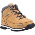 Timberland Timberlandunisex til børn. TB06680R2311 Euro Sprint læderstøvler med snørebånd til gul (23), Fast, Blonder, Casual, børnetøj