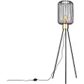 QAZQA Design gulvlampe sort med guld - Mayelle