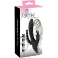 You2Toys SMILE Triple - genopladelig, vandtæt 3-grenet vibrator (sort)
