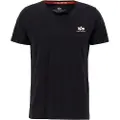 Alpha industries Basic Small Logo Kortærmet V-hals T-shirt