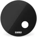 Evans EQ3 Resonant Black Bass Drum Head 18"