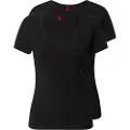 Hugo Boss HUGOtil kvinder. 50469660 Sæt med 2 T-shirts Twin sort (XL), Afslappet, Bomuld