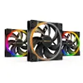 be quiet! LIGHT WINGS 140mm PWM - triple pack - Kabinet køler - 140mm - Sort med RGB LED lys - 23 dBA
