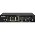 Qnap Qsw-m2108r-2c Netværksswitch Administreret L2 2.5g Ethernet (100/1000/2500) Strøm Over Ethernet (poe) Sort