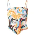 Urban Classics Cropped Aop Satin Triangle Ærmeløs Top