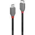 Lindy CROMO - USB-C cable - 24 pin USB-C to Micro-USB Type B - 1 m