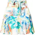 Urban Classics Aop Satin Lavtaljet Kort Nederdel
