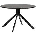 Woood - Spisebord Bruno Ø120 cm - Sort - Spiseborde - - Homeroom