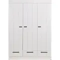 Woood - Garderobe Connect m struktur, H195xB140xD53 - Hvid - Garderobeskab - - Homeroom