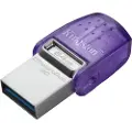 Kingston Technology Datatraveler 64 Gb Microduo 3c 200 Mb/s, Dobbelt Usb-a + Usb-c 64gb Usb Type-a / Usb Type-c Lilla, Rustfrit Stål
