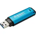 Kingston Ironkey Vault Privacy 50 16gb Usb Type-a Sort, Blå