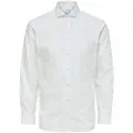 Selected Ethan Cut Away Slim Skjorte Med Lange ærmer