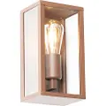 QAZQA Industriel væglampe rustbrun 26 cm IP44 - Charlois