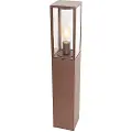 QAZQA Industriel udendørs gulvlampe rustbrun 80 cm IP44 - Charlois