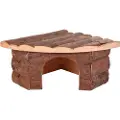 Zooplus Exclusive Hjørne-legehus - L 32 x B 21/21 x H 13 cm