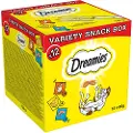 Dreamies Blandet pakke: Dreamies (kylling, ost, laks) - 12 x 60 g