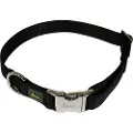 Hunter Vario-Basic Alu-Strong Halsbånd, sort - Str. L: 45 - 65 cm halsomfang