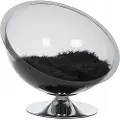 Zooplus Exclusive Retro Pet Nest Grey - Ø 60 cm grå-transparent/sort