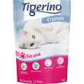 Tigerino Økonomipakke: 6 x 5 l Tigerino Crystals kattegrus - Sensitive Pink