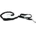 Neewa Bungee hundesnor - sort - 150 cm lang, 25 mm bred