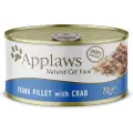 Applaws Økonomipakke Applaws i bouillon 24 x 70 g - Tunfilet & Krabbe